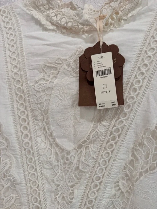 NEW | Forever That Girl Anthropologie Mock-Neck Lace Maxi Dress Sz: L Petite - Picture 6 of 14